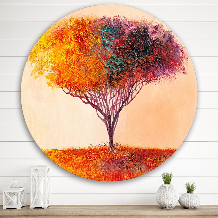 Bless international Landscape Colorful Abstract Tree Impressionist